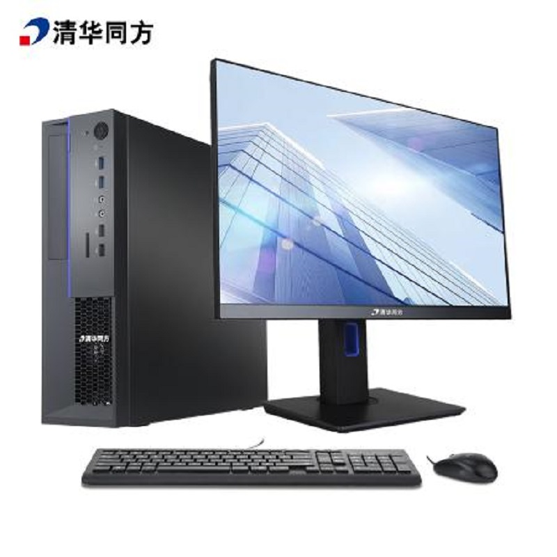 清华同方 超翔TF830-V050 台式电脑 飞腾FT2000 8G 256 SSD 1G显卡 23.8英寸显示器 (2)
