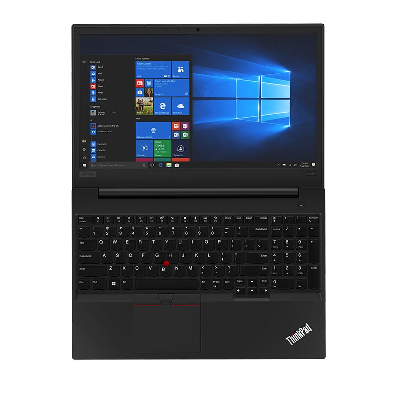 联想（Lenovo） ThinkPad E590 15.6英寸轻薄窄边框笔记本电脑（i7-8565U/8G/128G SSD+1T/2G独显/FHD）黑色(图3)