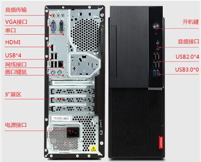 联想（Lenovo）启天B425 台式整机（i3-9100/4G/1T/集显/无光驱）主机+21.5英寸显示器 (图5)